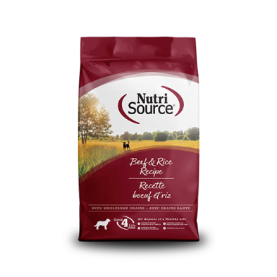 NutriSource® Beef & Rice Recipe Dry Dog Food 26lb