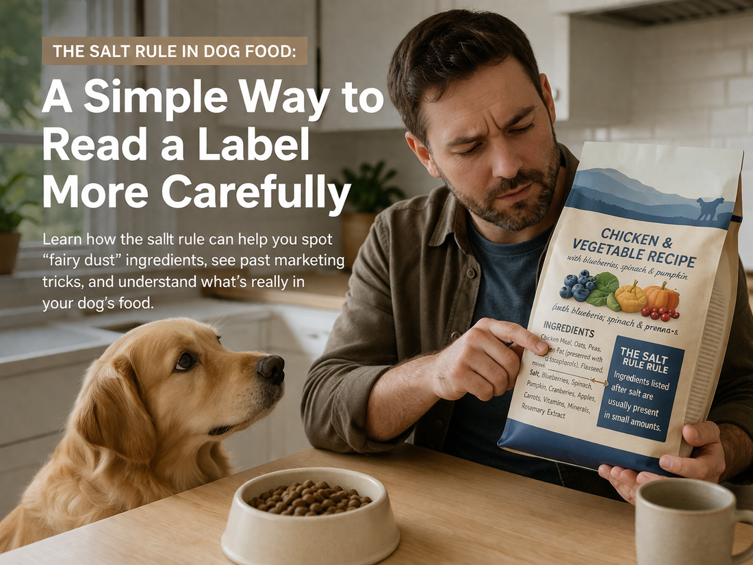 The Salt Rule in Dog Food: A Simple Way to Read a Label More Carefully