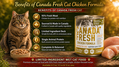 PetKind Canada Fresh Cat Chicken Formula Canned Cat Food 5.5oz