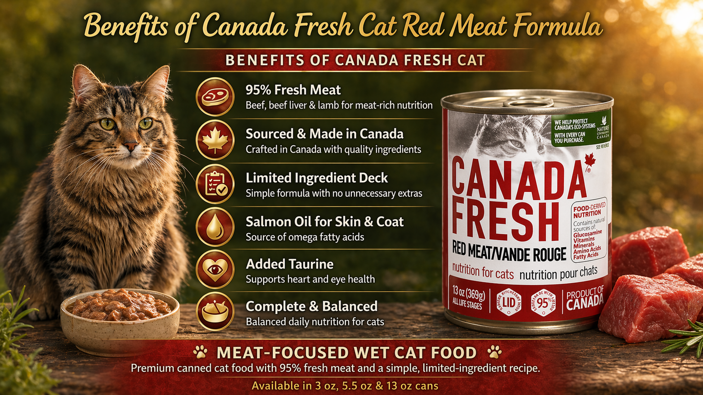 PetKind Canada Fresh Cat Red Meat Formula Canned Cat Food 5.5oz