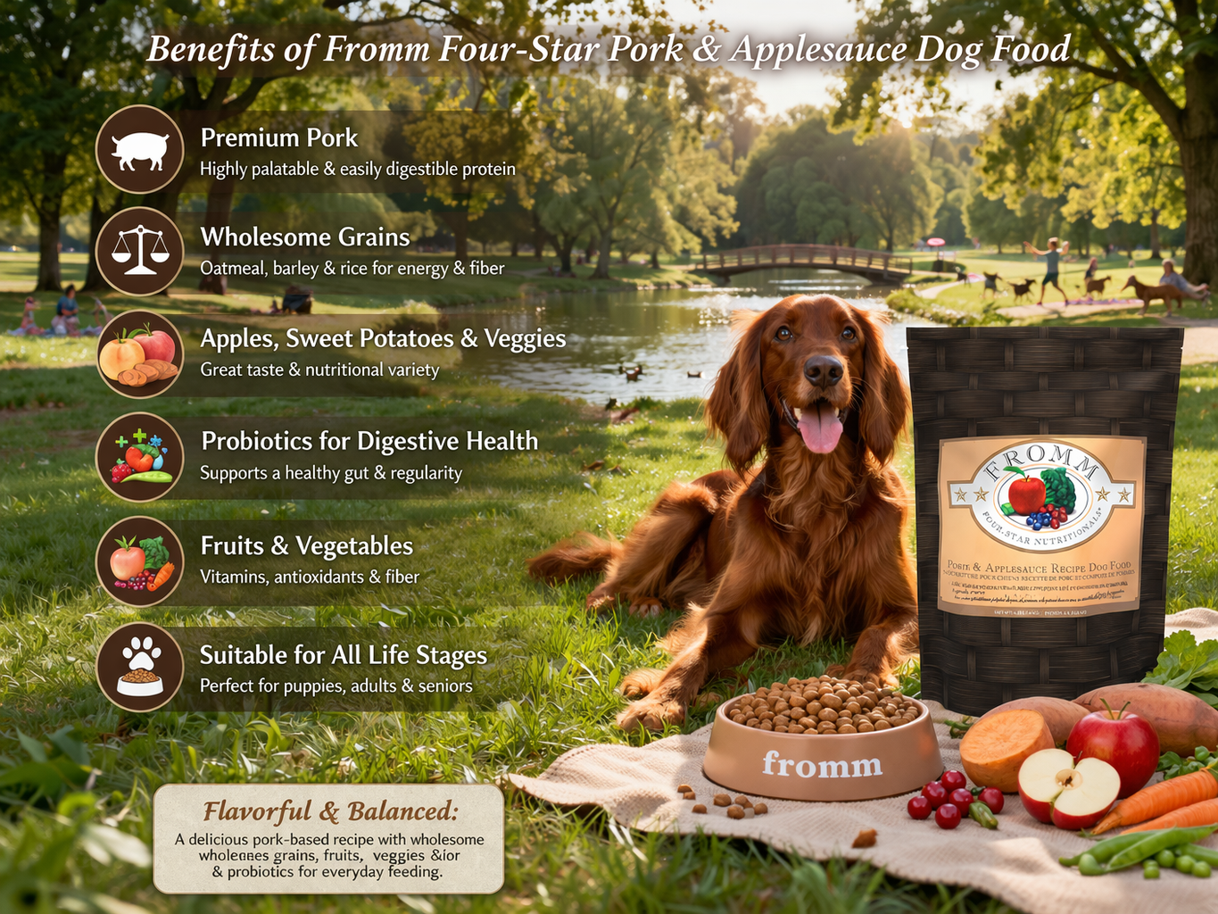 Fromm Four-Star Pork & Applesauce Recipe Dog Food