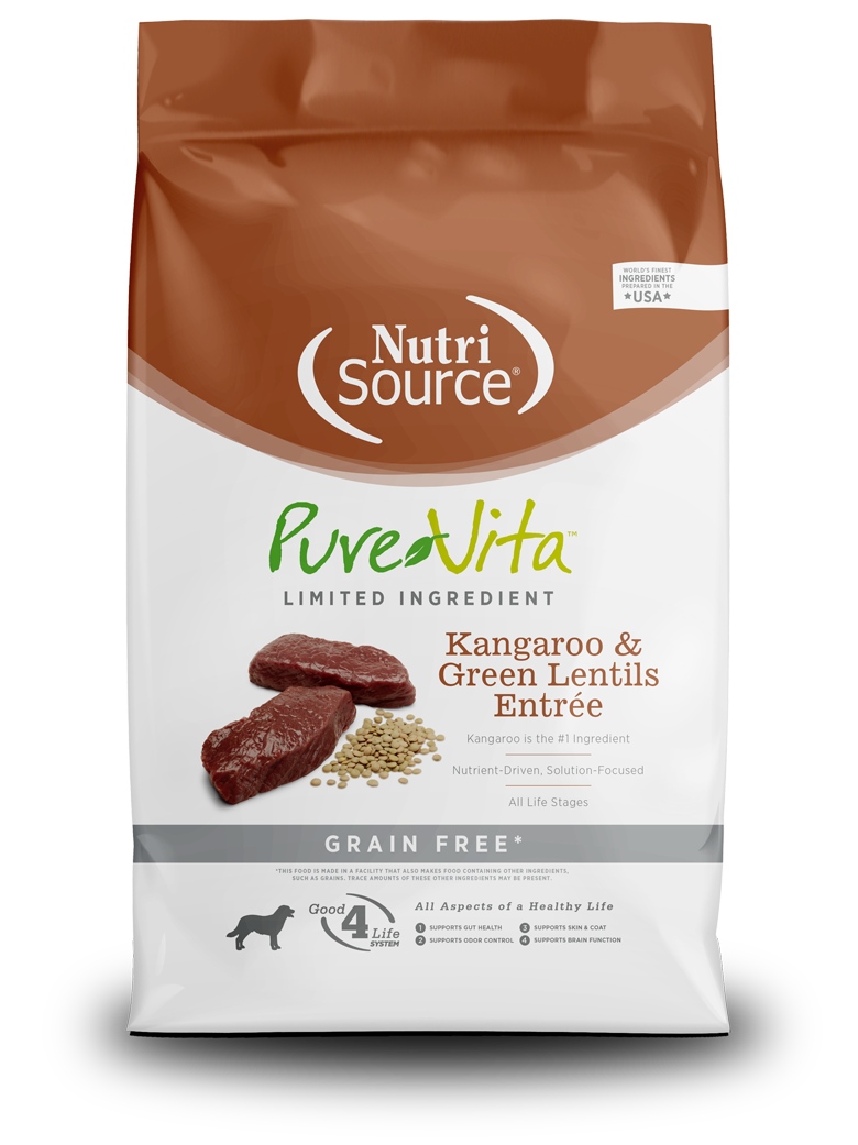 NutriSource PureVita Kangaroo & Green Lentils Entrée