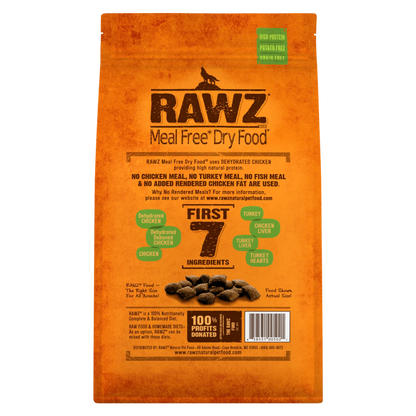 RAWZ Meal-Free Dehydrated Chicken, Turkey &amp; Chicken Dog Food