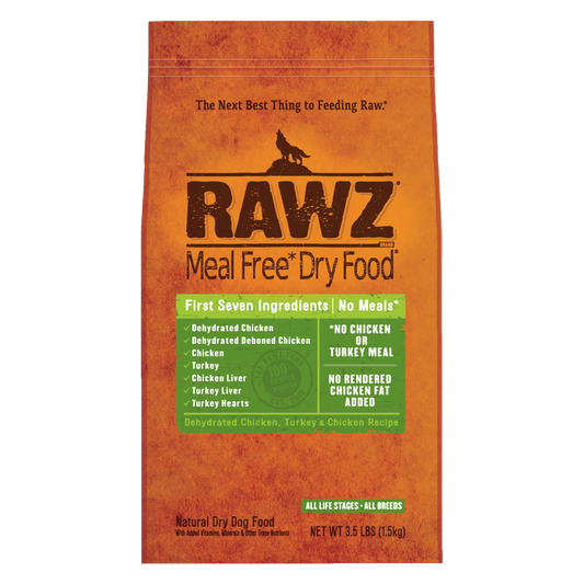 RAWZ Meal-Free Dehydrated Chicken, Turkey &amp; Chicken Dog Food