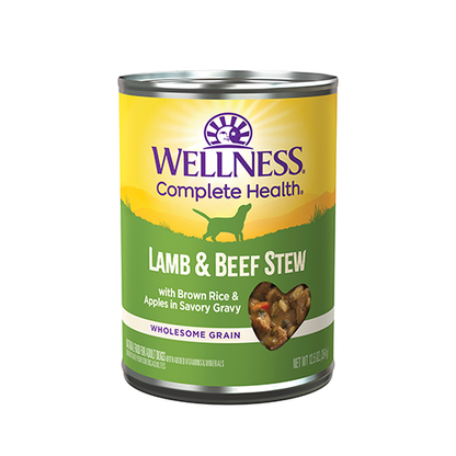 Wellness® Homestyle Stew Lamb & Beef Stew with Brown Rice & Apples Wet Dog Food 12.5 oz