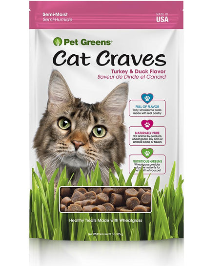 Pet Greens - Cat Craves - Turkey-Duck  - 3oz/85g